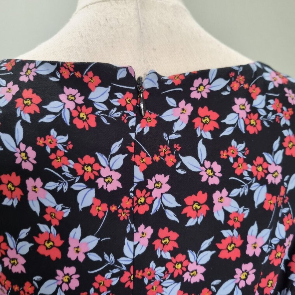 Review My Darling Multicolour Ditsy Floral Bow Detail Dress Size 14 - Picture 7 of 9